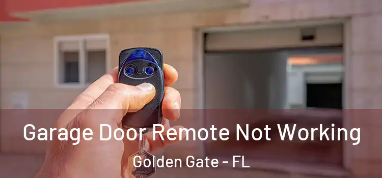  Garage Door Remote Not Working Golden Gate - FL